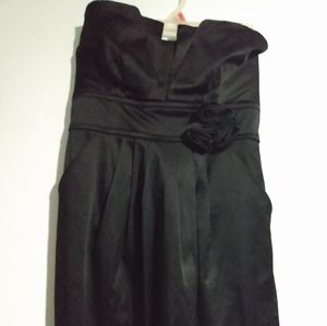 Size 13 black cocktail strapless dress